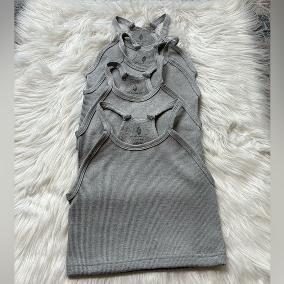Free People Happiness Runs Crop Tank in Heather Grey - Picture 12 of 14